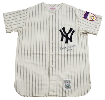 Mickey Mantle Autographed New Yor Yankees #7 Mitchell & Ness Jersey (PSA/DNA)